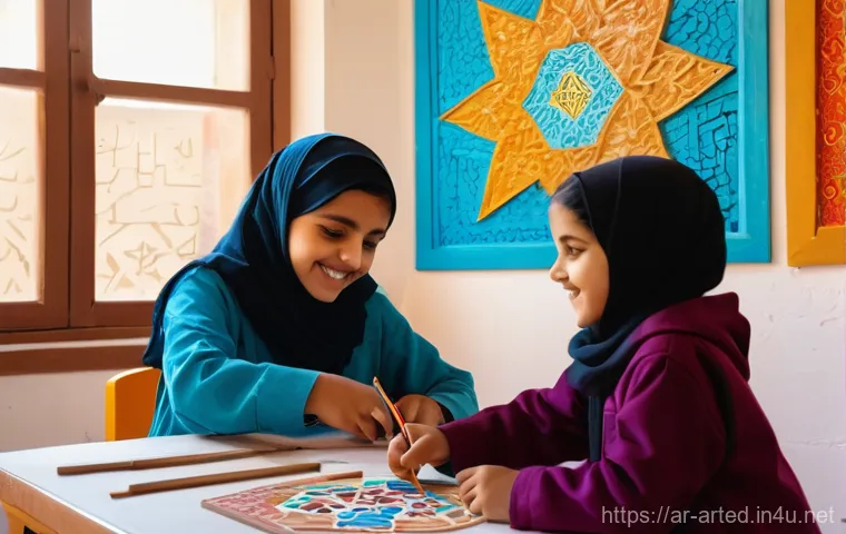 미술교육사 이직 성공 사례 - Prompt 1: Children's Art Class with Cultural Elements** 미술교육사 이직 성공 사례 - Prompt 1: Children's Art Class with Cultural Elements**